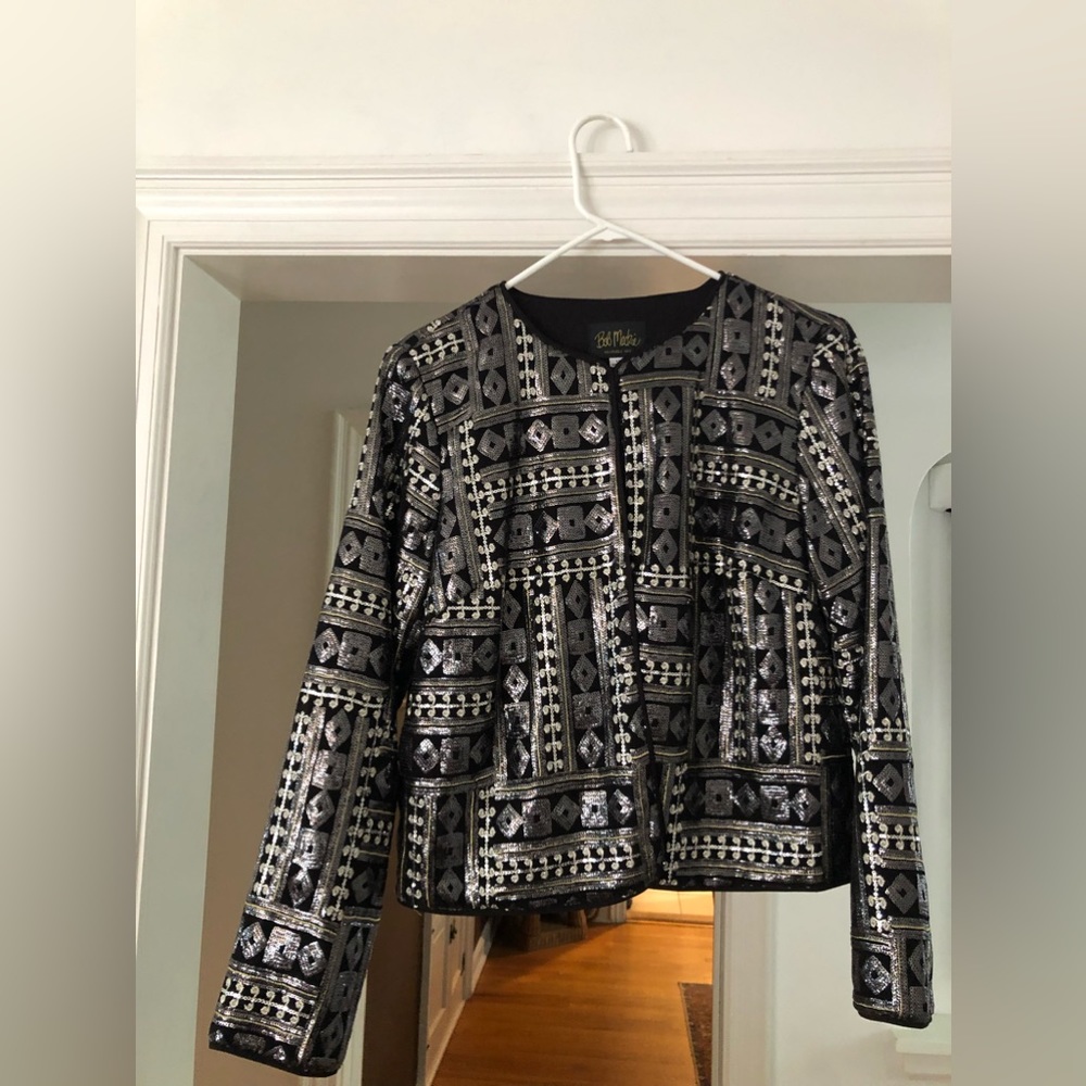Bob Mackie size 12 sequin party jacket